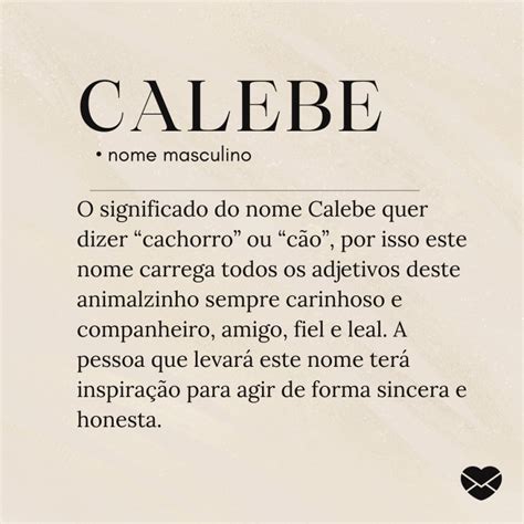 significado do nome calebe